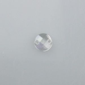CHATON PARA COSTURA REDONDO SEXTAVADO IRISADO 08MM EM ACRILICO COM 25G