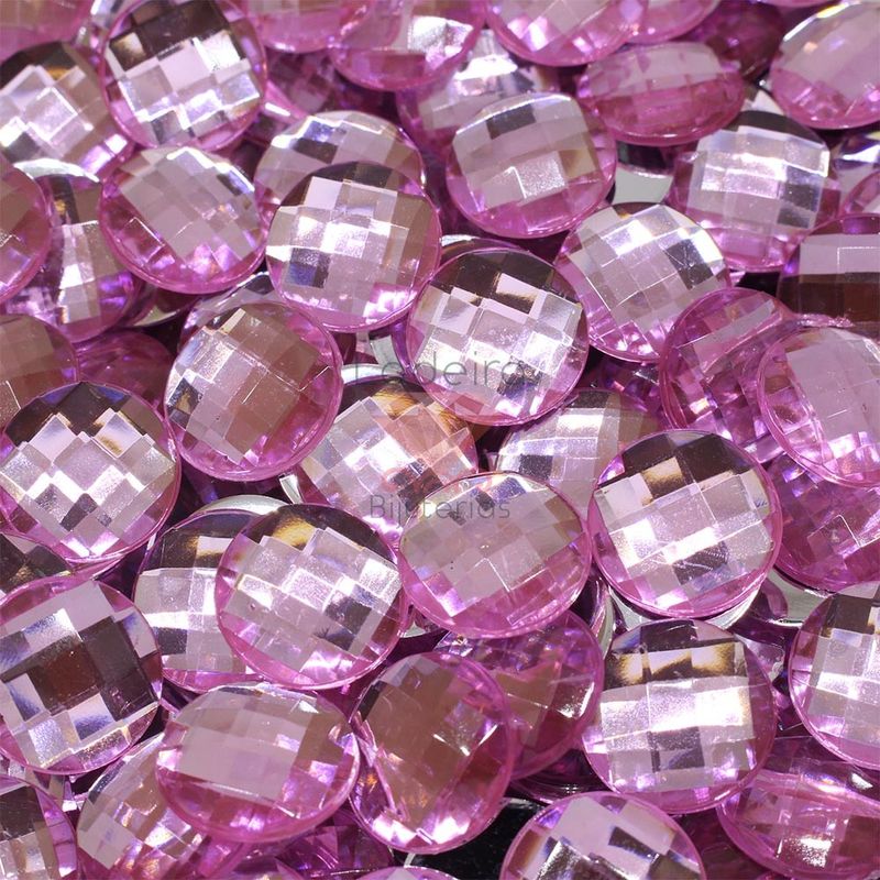 CHATON-PARA-COLAGEM-REDONDO-SEXTAVADO-16MM-EM-ACRILICO-COM-25GR-Q017---ROSA-CLARO