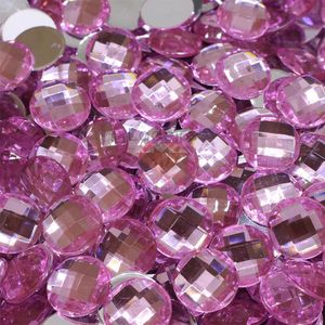 CHATON PARA COLAGEM REDONDO SEXTAVADO 14MM EM ACRILICO COM 25GR