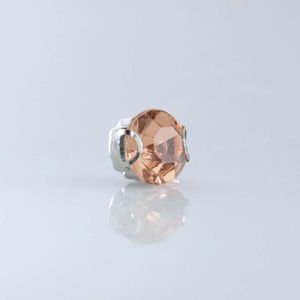 CHATON ENGRAMPADO REDONDO  10MM EM ACRILICO COM 100 PEÇAS