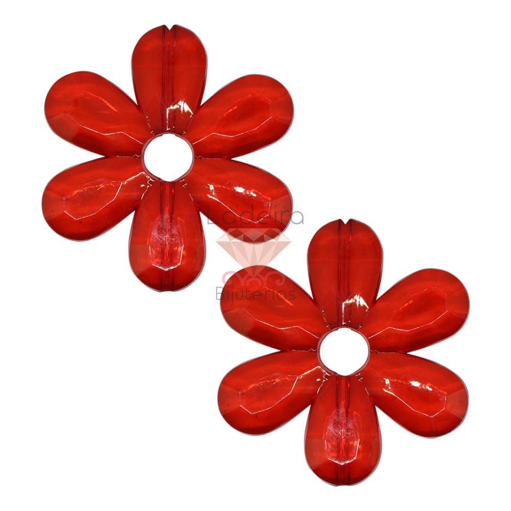 FLOR PASSANTE 58MM EM ACRILICO COM 50GR