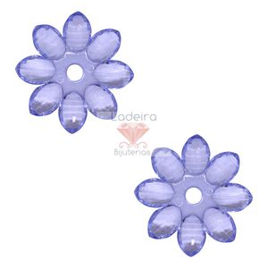 FLOR COM FURO NO CENTRO 44MM EM ACRILICO COM 50G