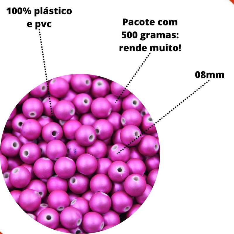 BOLA-EMBORRACHADA-METALIZADA-08MM-COM-50G---ROSE