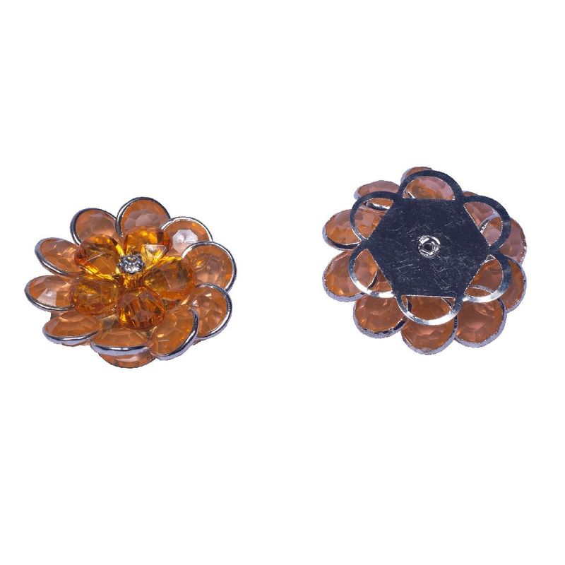 FLOR-COM-STRASS-9X36MM-EM-ACRILICO-COM-100-PECAS-022FL---LARANJA-022