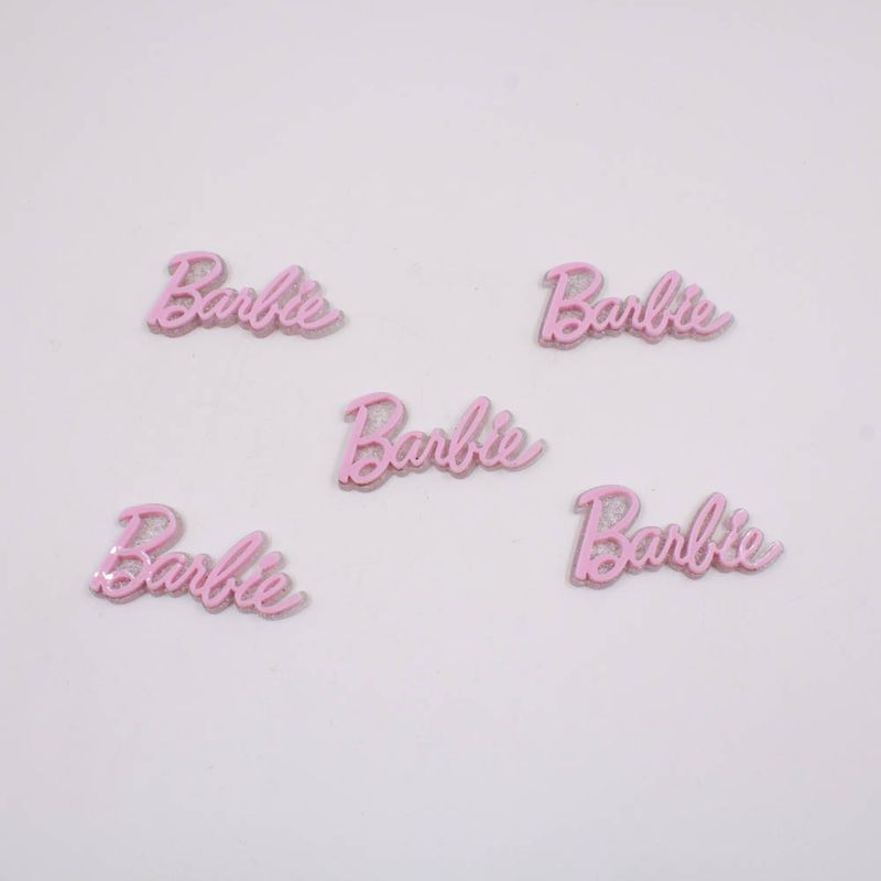 APLIQUE-BARBIE-50MM-EM-ACRILICO-E-GLITTER-COM-04-PECAS---170---ROSA
