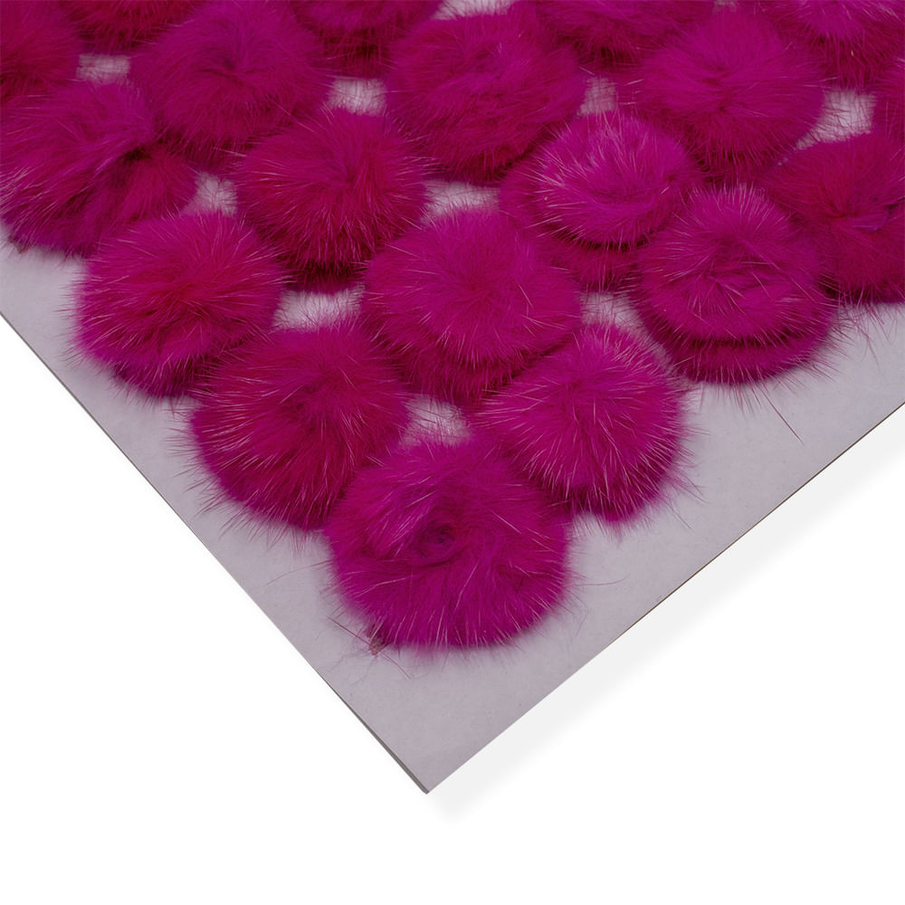 POMPOM PARA COLAGEM 40MM EM POLIESTER CARTELA COM 05 PEÇAS