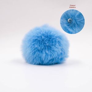 POMPOM DE BOLINHA 80MM EM POLIESTER COM 04 PEÇAS