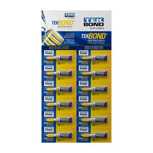 COLA TEKBOND INSTANTÂNEA MULTIUSO 2G COM 02 UNIDADES