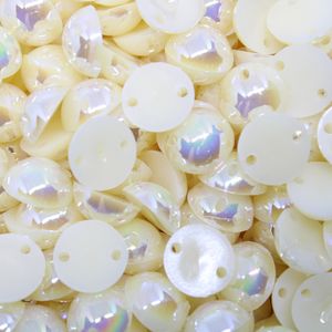 Meia Perola Para Costura Irisada 10Mm Em Abs Com 25Gr