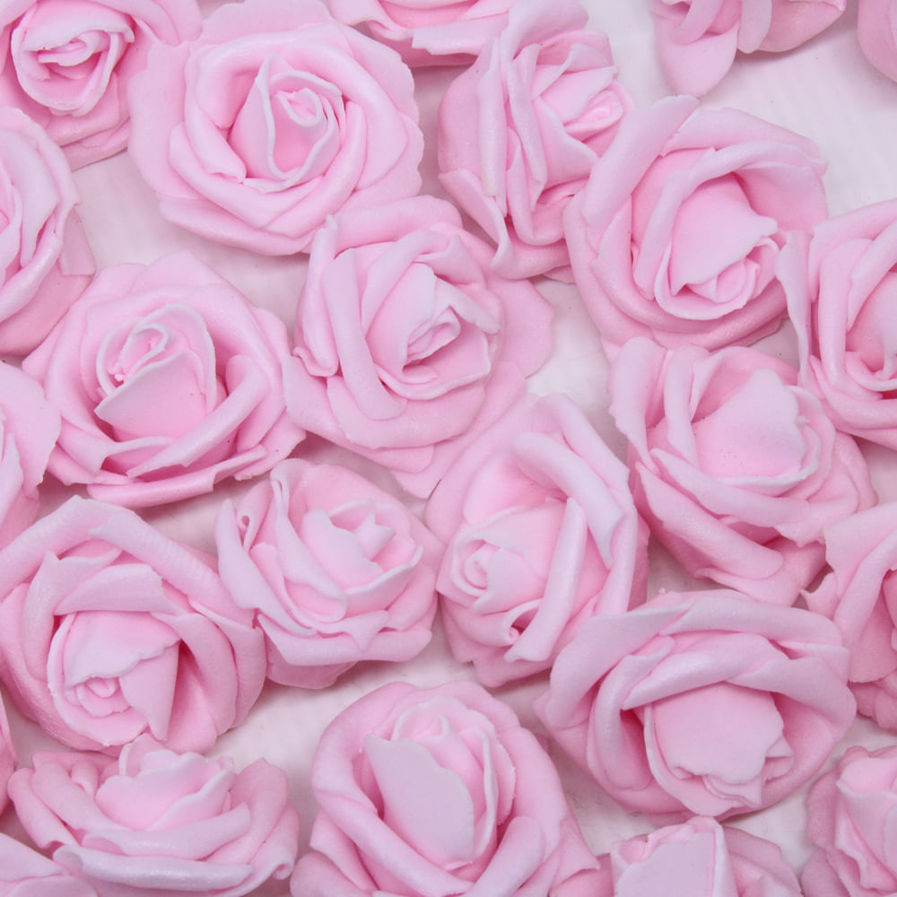 ROSA FLOR 40MM EM EVA COM 10 PEÇAS