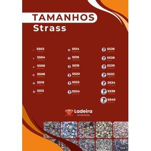 STRASS DE COSTURA C/CAIXINHA 4 GARRAS SS38 EM FERRO