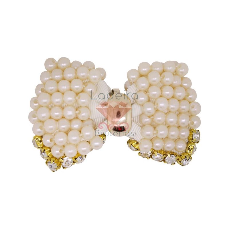 FIVELA-LACO-PEROLA-COM-STRASS-85X60-2-UN-201KR---DOURADO-PRATA-201