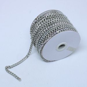 CORRENTE CARTIER LIXADA 7X9MM EM ALUMINIO COM 25 METROS