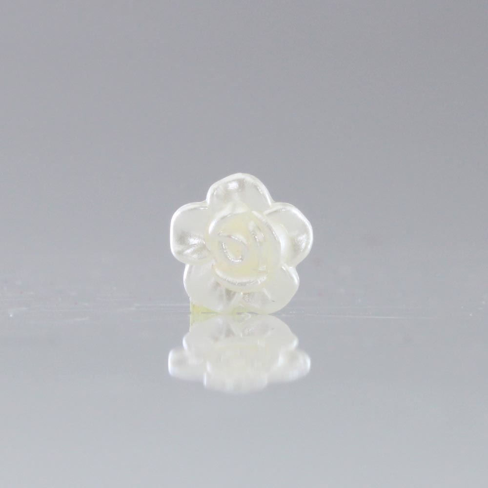 Rosa Perolada Passante 12Mm Em Abs Com 25Gr