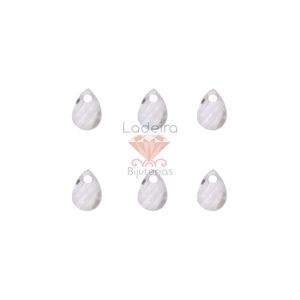 PINGENTE GOTA SEXTAVADA 6X9MM EM ACRILICO COM 50GR