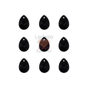 PINGENTE GOTA SEXTAVADA 12X18MM EM ACRILICO COM 50GR