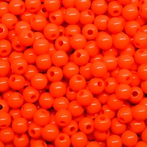 BOLA LEITOSA PASSANTE 06MM EM PLASTICO COM 50G