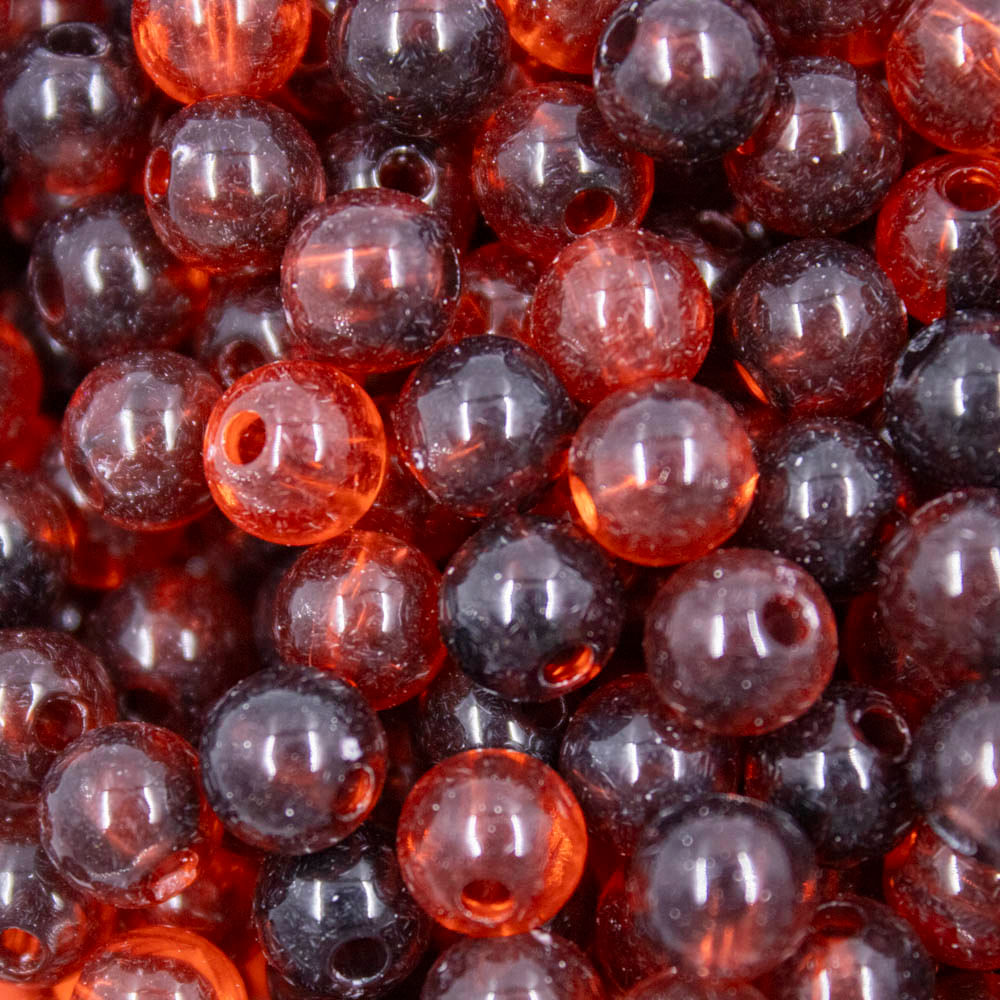 BOLA MESCLADA PASSANTE 08MM EM ACRILICO COM 50G