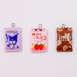 PINGENTE SALGADINHOS 15X23MM EM RESINA COM 10 PEÇAS