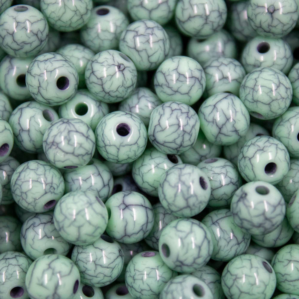BOLA CRAQUELADA 08MM EM ACRILICO COM 50G