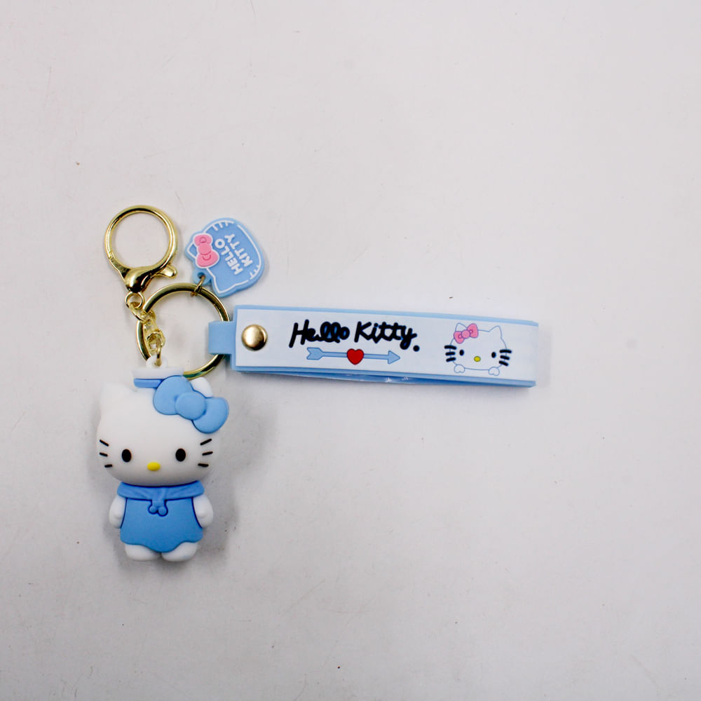 CHAVEIRO COM ALÇA HELLO KITTY CACHECOL EM PVC UNIDADE