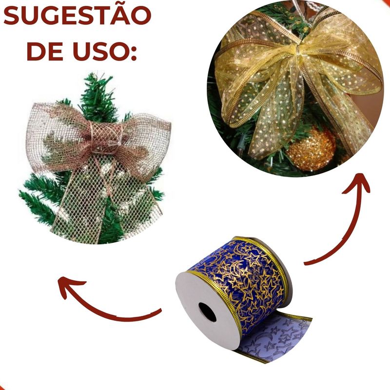 FITA-NATALINA-ARAMADA-60MM-EM-POLIESTER-COM-27M---64---AZUL-COM-DOURADO
