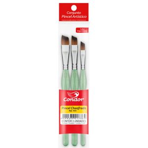 KIT PINCEL ERGONOMICO CHANFRADO 405 CONDOR COM 03 UNIDADES