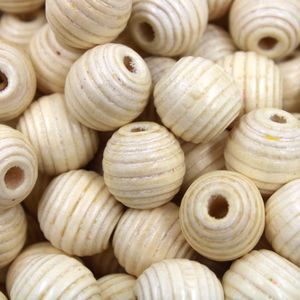 BOLA FRISADA PASSANTE 16MM COM FURO DE 5MM EM MADEIRA COM 25GR