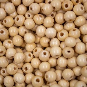 BOLA 8MM COM FURO 5MM EM MADEIRA COM 50GR