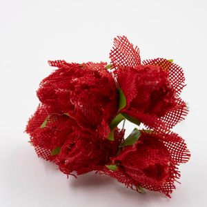 Bouquet Flor De Tecido 55Mm Em Poliester Com 36 Peças