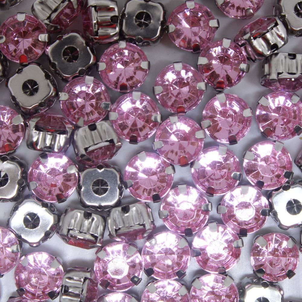 CHATON-ENGRAMPADO-NIQUEL-REDONDO-10MM-EM-ACRILICO-COM-250-PECAS-134KR---ROSE-CLARO-134