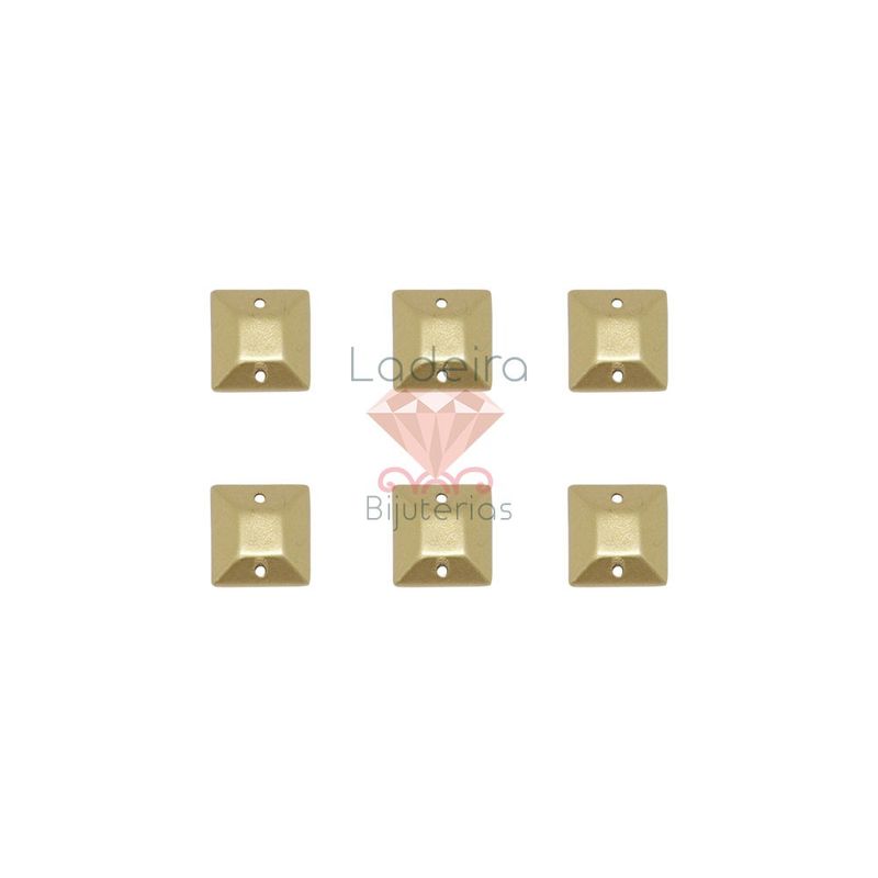CHATON-PARA-COSTURA-QUADRADO-10X10MM-EM-ABS-COM-500GR-258---DOURADO-FOSCO-Z58