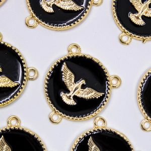 MEDALHA ESPIRITO SANTO RESINADO 30MM EM ZAMAC COM 10 PEÇAS