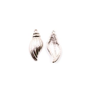 PINGENTE MEIA CONCHA 28X12MM EM ZAMAC COM 100GR