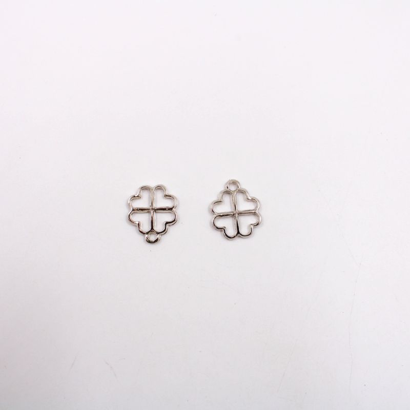 PINGENTE-TREVO-QUATRO-FOLHAS-16X16MM-EM-ZAMAC-COM-100GR---074---NIQUEL-074