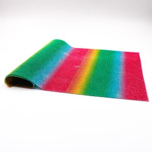 MICRO MANTA FAIXA ARCO IRIS 24X40CM EM ACRILICO UNIDADE