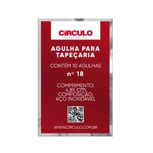 AGULHA PARA TAPEÇARIA n° 18 CIRCULO