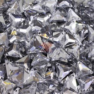 CHATON PARA COSTURA TRIANGULAR 14X14MM EM ACRILICO COM 500GR
