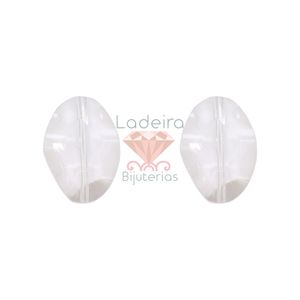 PASTILHA IRREGULAR OVAL PASSANTE 20X27MM EM ACRILICO COM 500GR