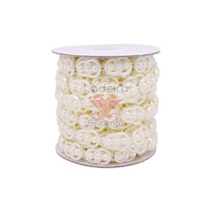 Aljofre Perola Argola 14X20mm Em Abs Com 9 Metros