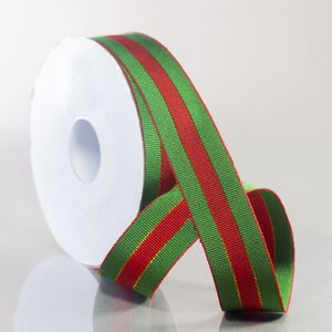 FITA DE GORGURAO NATAL 25MM EM POLIESTER COM 9 METROS