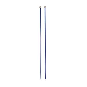 PAR DE AGULHA DE TRICO 35CM EM PLÁSTICO  COM 2.5MM CIRCULO