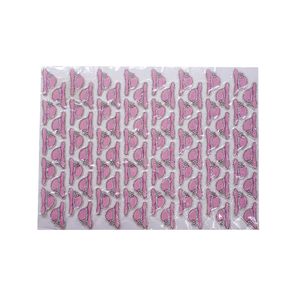 APLIQUE CHAPEU ROSA 40X30CM CARTELA