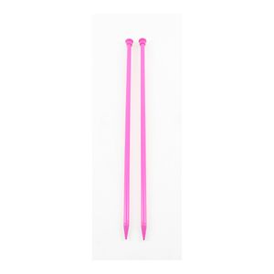 PAR DE AGULHA DE TRICO 37.5CM EM PLÁSTICO COM 08MM CIRCULO