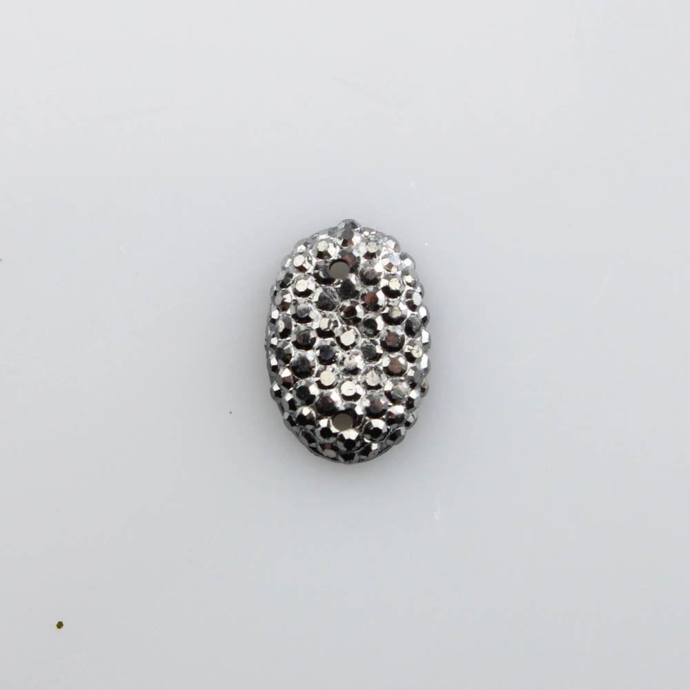 CHATON PARA COSTURA OVAL DRUSA 10X14MM EM ACRILICO COM 2.000 PEÇAS