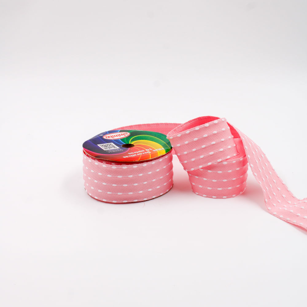 FITA DECORATIVA POMPOM SINIMBU 1937 38MM COM 10 METROS
