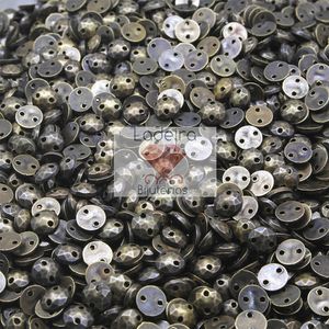 CHATON PARA COSTURA REDONDO SEXTAVADO 08MM EM ABS COM 50GR