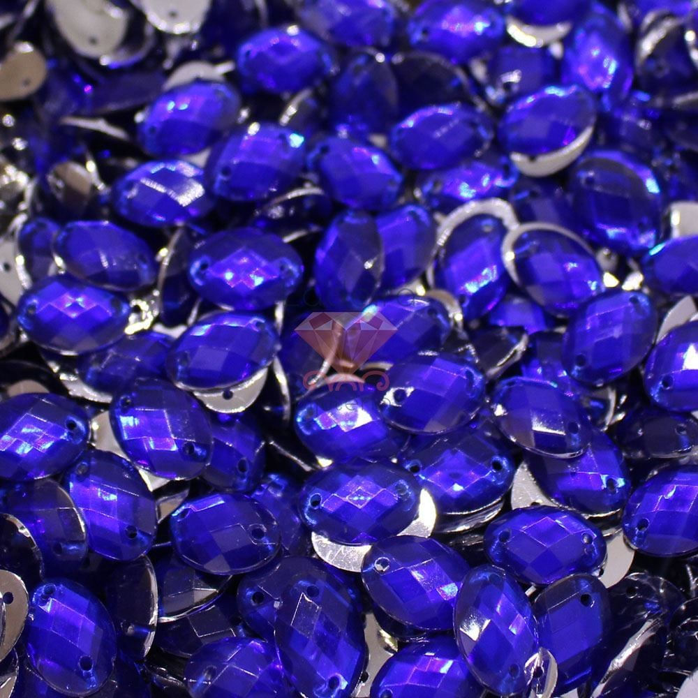 CHATON-PARA-COSTURA-OVAL-10X14MM-EM-ACRILICO-COM-500GR-007CH---AZUL-BIC