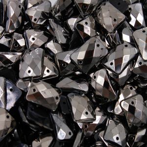CHATON PARA COSTURA RETANGULAR 10X14MM EM ACRILICO COM 200 PEÇAS