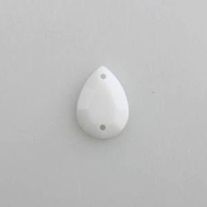 CHATON PARA COSTURA GOTA SEXTAVADO LEITOSA 10x14MM EM ACRILICO COM 250GR